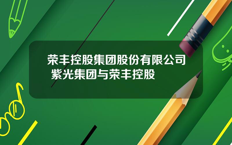 荣丰控股集团股份有限公司 紫光集团与荣丰控股